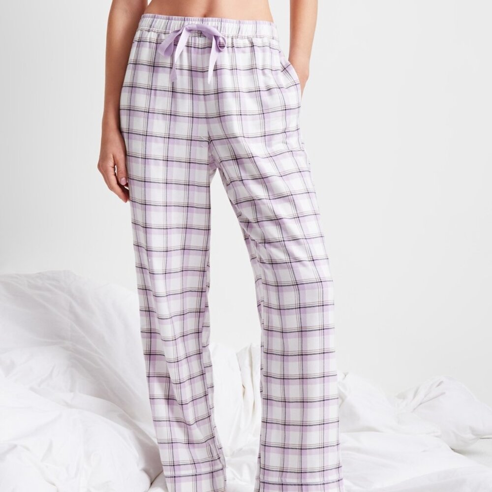 #62. State of Day | Women's Plaid Flannel Pajama Pants